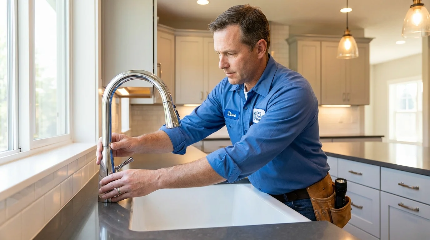Kitchen faucet installation by Johns Plumbing LLC in Farwell